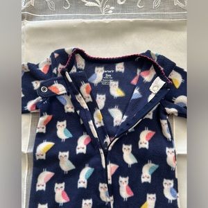Carter’s 3M 1-piece Owl Fleece Footie